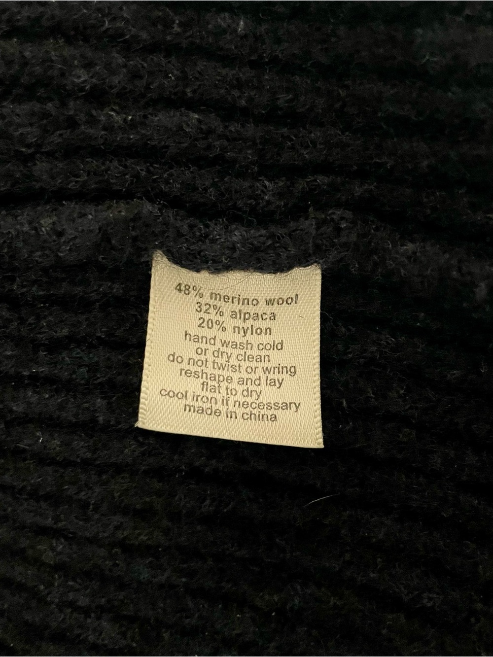 Lily McNeal Merino Alpaca Cropped Cardigan Cowl Neck Bell Sleeve Sz M EUC - Picture 6 of 10
